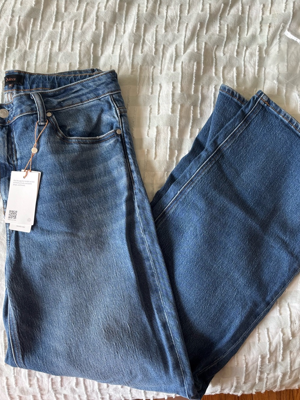 Quince Blue Straight-Leg Women's Jeans